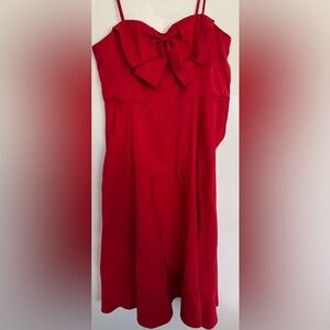 a new day Red Bow Detail Dress